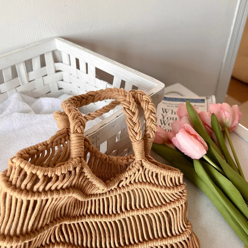 Straw Shoulder Bag Women Large Capacity Totes Braided Beach