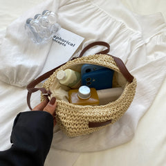 Summer Straw Shoulder Bag For Women Large Capacity Totes