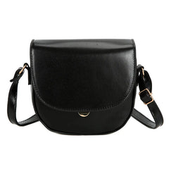 Summer Texture Retro Saddle Bag French Leather Women Shoulder Messenger