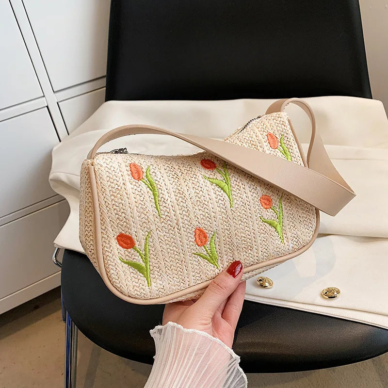 Summer Beach Shoulder Bag Ins Wild Holiday Small Square Bag