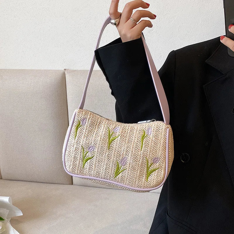 Summer Beach Shoulder Bag Ins Wild Holiday Small Square Bag