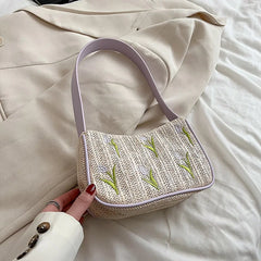 Summer Beach Shoulder Bag Ins Wild Holiday Small Square Bag