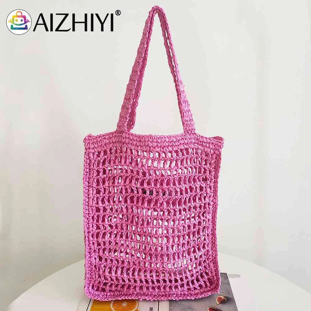 Summer Weaving Underarm Bag for Beach Vacation