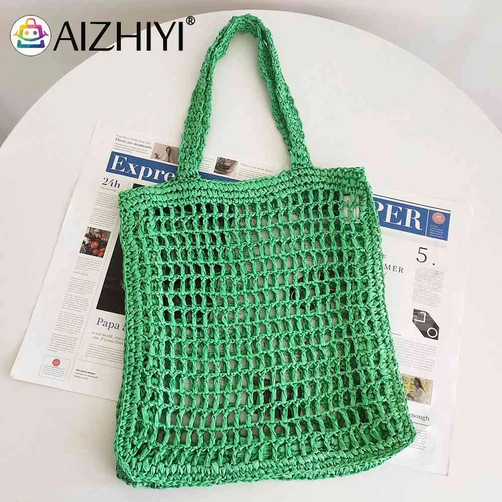 Summer Weaving Underarm Bag for Beach Vacation