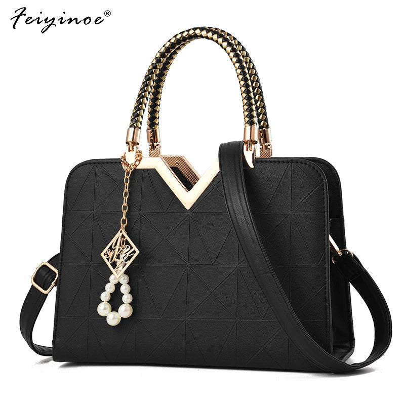 Summer Women Handbags Solid Female Shoulder Bags Girls Zipper Casual Leather Lad
