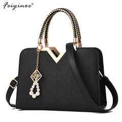 Summer Women Handbags Solid Female Shoulder Bags Girls Zipper Casual Leather Lad