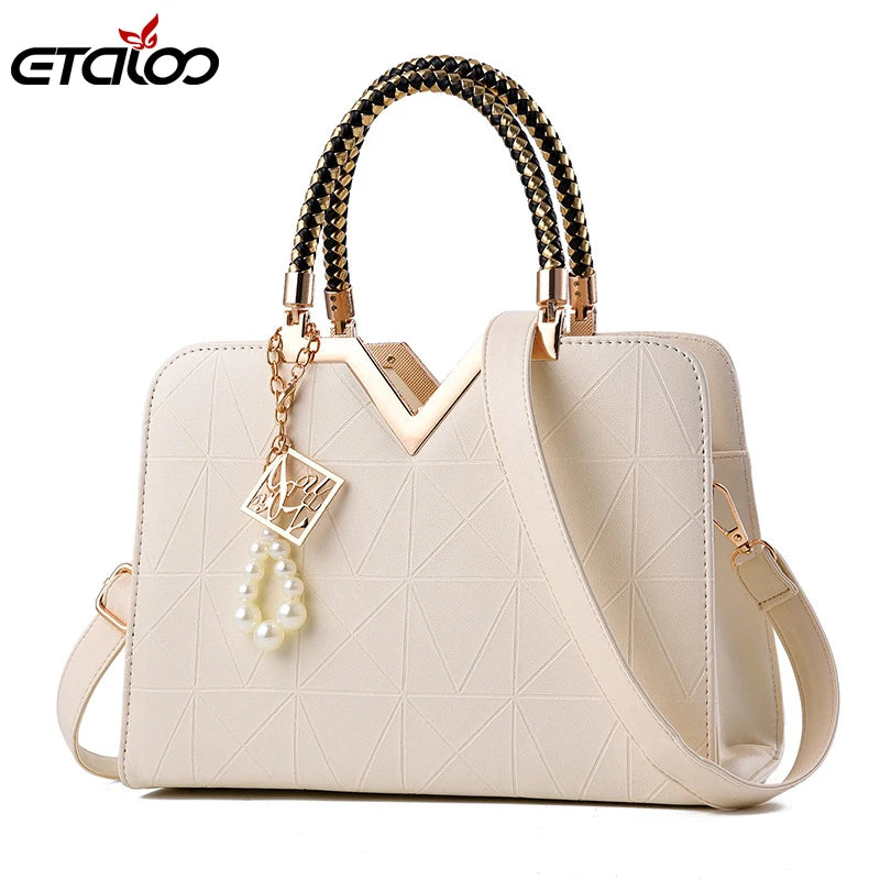 Summer Women Handbags Solid Female Shoulder Bags Girls Zipper Casual Leather Lad