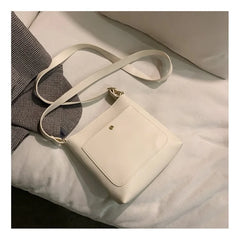 Summer Women's Small Square Crossbody Bag Canvas Bucket Bag