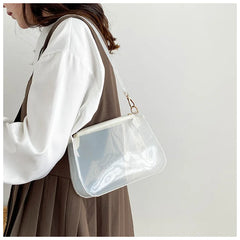 Summer Transparent Jelly Bag Women's Shoulder Handbag