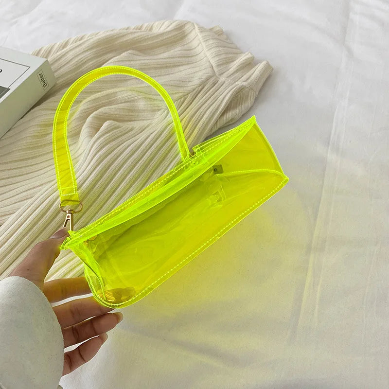 Summer Transparent Jelly Bag Women's Shoulder Handbag