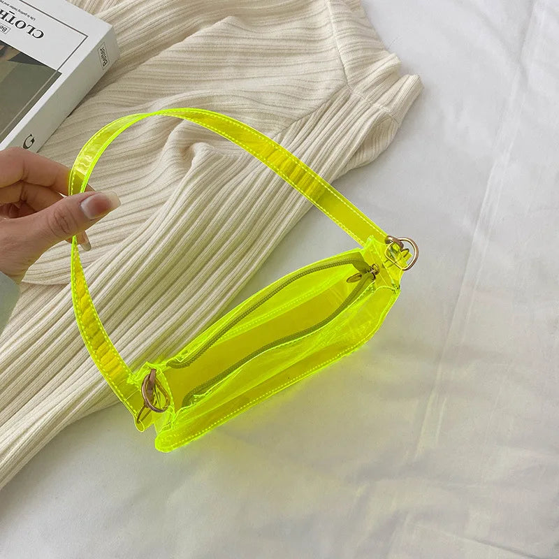 Summer Transparent Jelly Bag Women's Shoulder Handbag