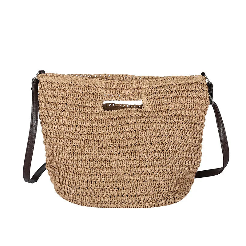 Summer Woven Straw Handbag Large Capacity Handle Bags