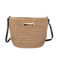 Summer Woven Straw Handbag Large Capacity Handle Bags