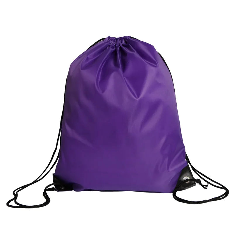 Outdoor Portable Sports Bag Thicken Drawstring Backpack Gym Shoes Bag