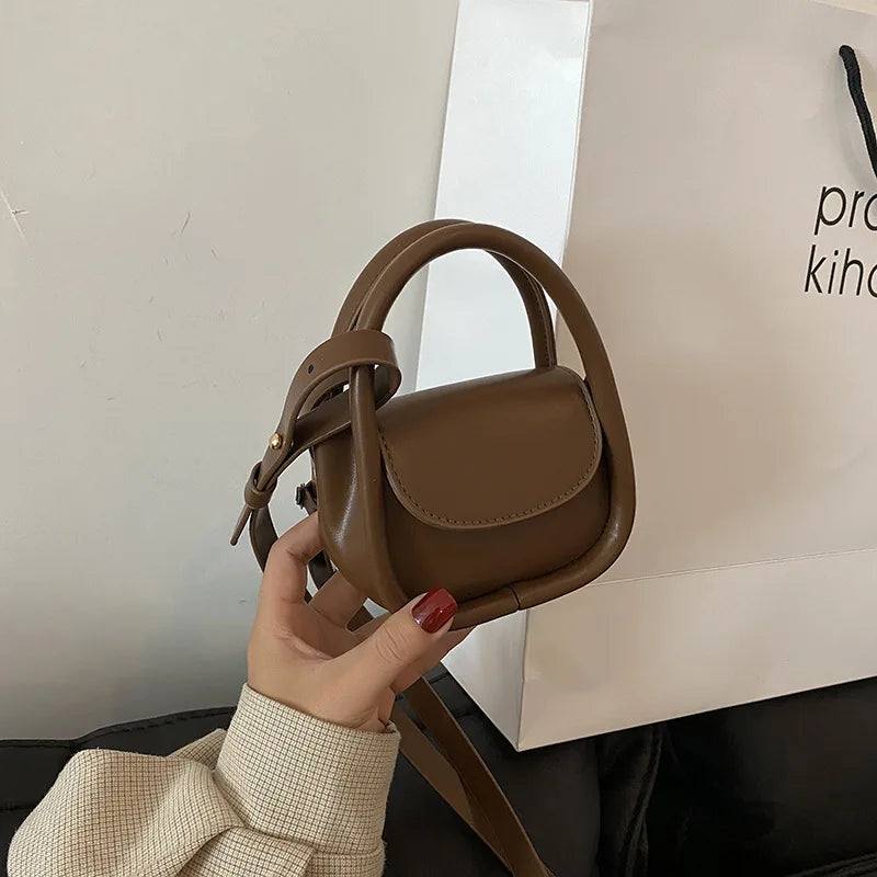 Mini Pu Leather Tote Crossbody Shoulder Bags For Women