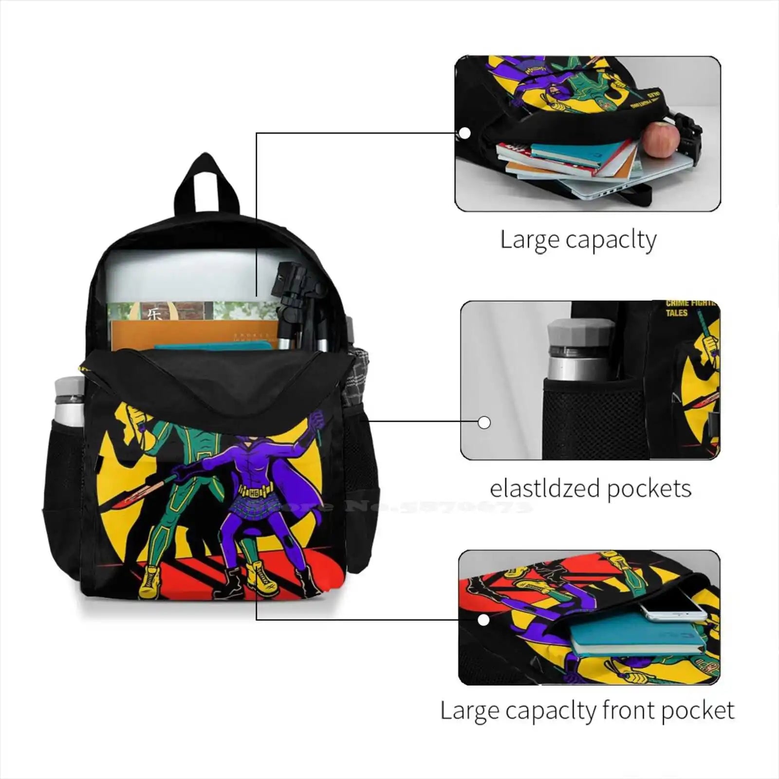 Superhero Comic Arrivals Satchel Schoolbag Backpack