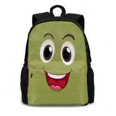 Teen College Student Backpack Laptop Travel Bags Surprise Smile