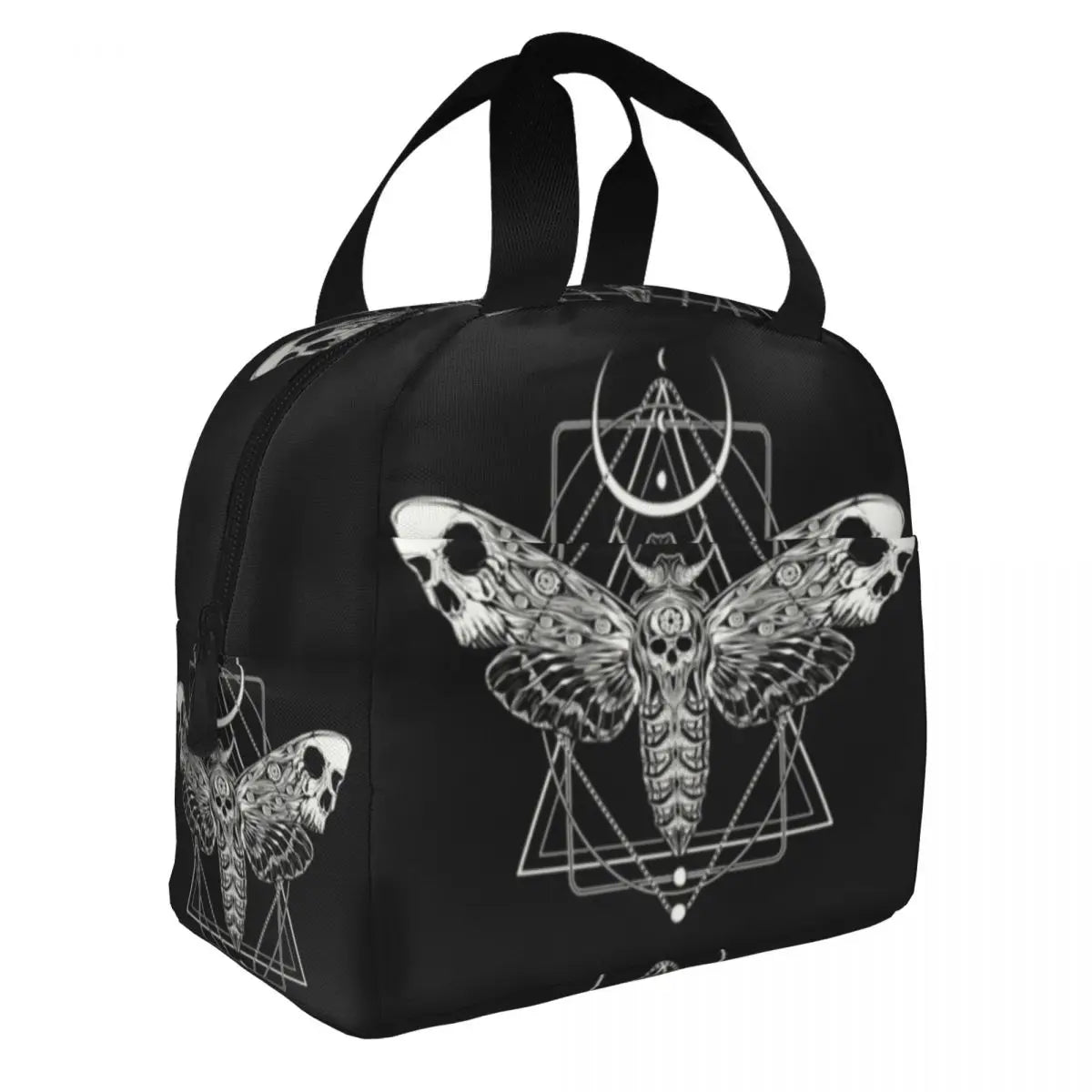 Surreal Death Moth Insulated Lunch Bag Gothic Goth Anti Waterproof Cooler