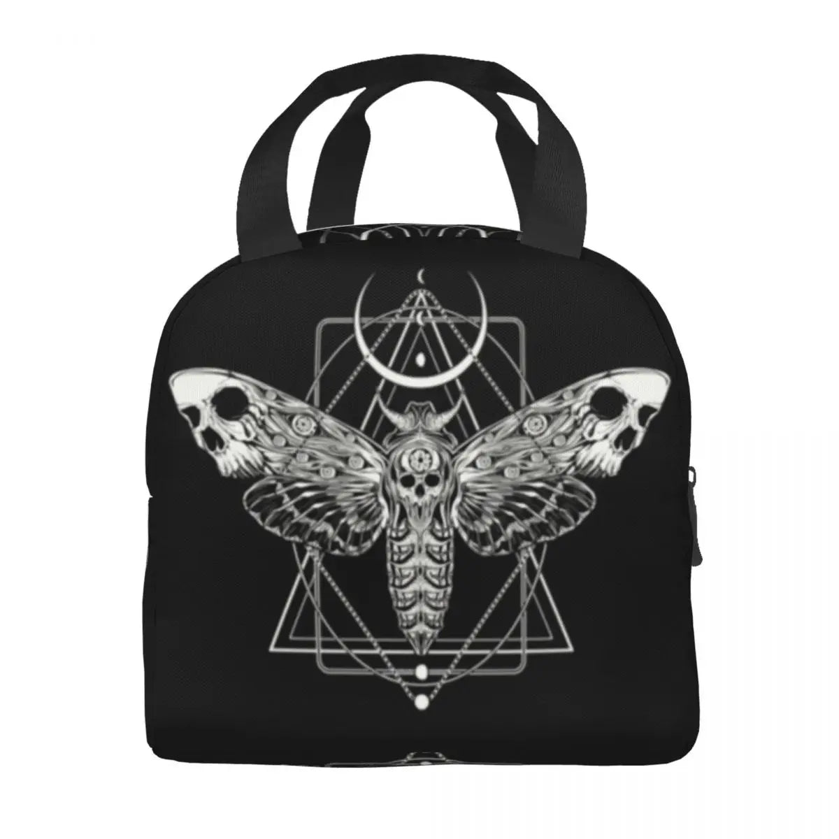Surreal Death Moth Insulated Lunch Bag Gothic Goth Anti Waterproof Cooler