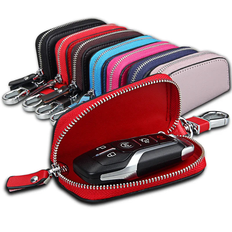 Swdvogan Women's Leather Car Key Holder - 6 Colors