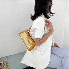 Casual Women's Totes Shoulder Bag PU Leather Handbag Flower Pattern