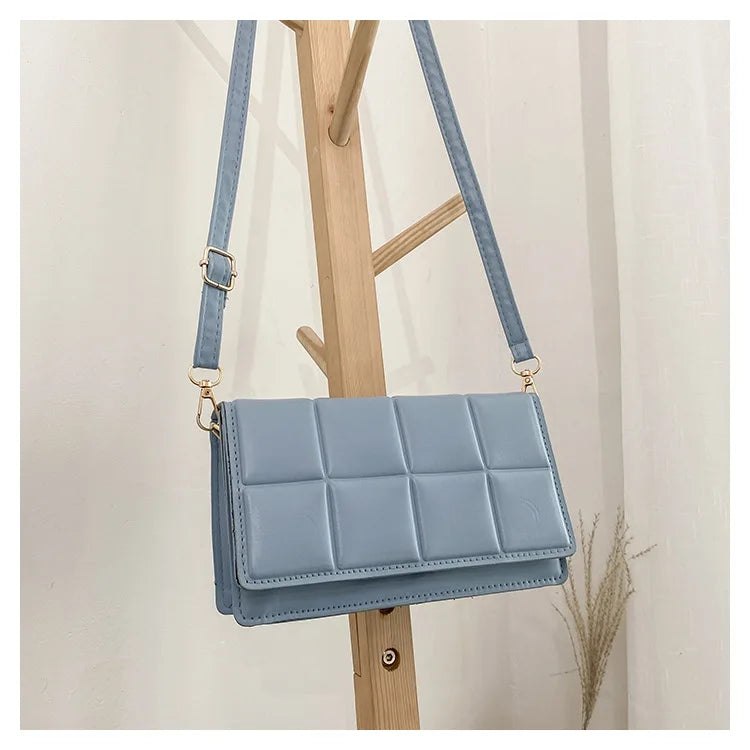 Women Diamond Quilted Bag Candy Colors Small Travel Clutch