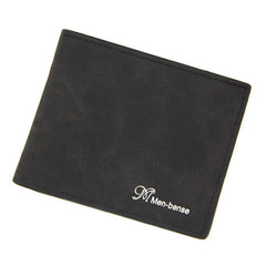 Men's Slim Wallet PU Leather Money Clip Card Holder Coin Pocket Brown