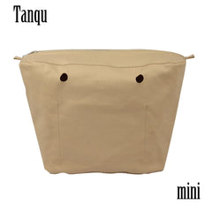 Mini Obag Canvas Insert with Inner Lining Zipper Pocket