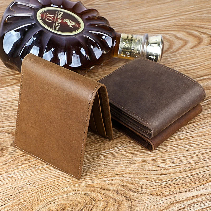 Slim RFID Wallet Men Purses Leather Billeteras Carteira Masculina