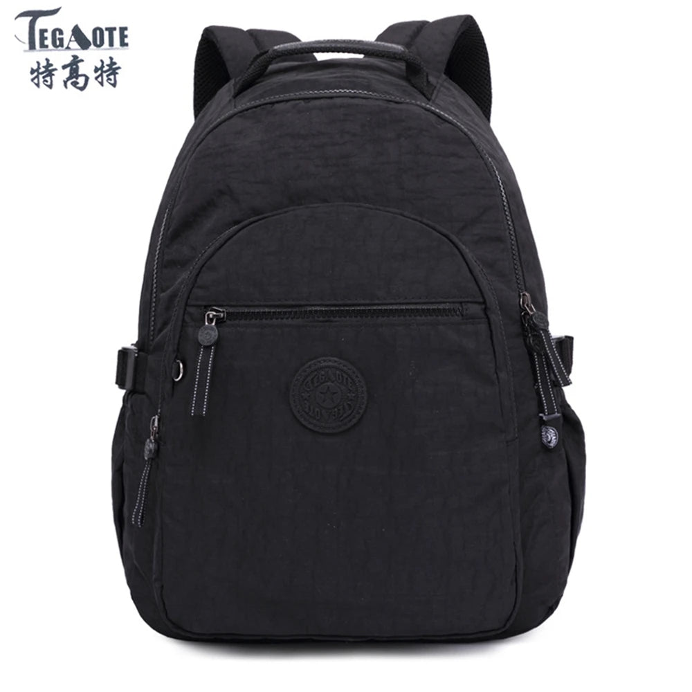 Feminine Nylon Backpack for Teen Girls