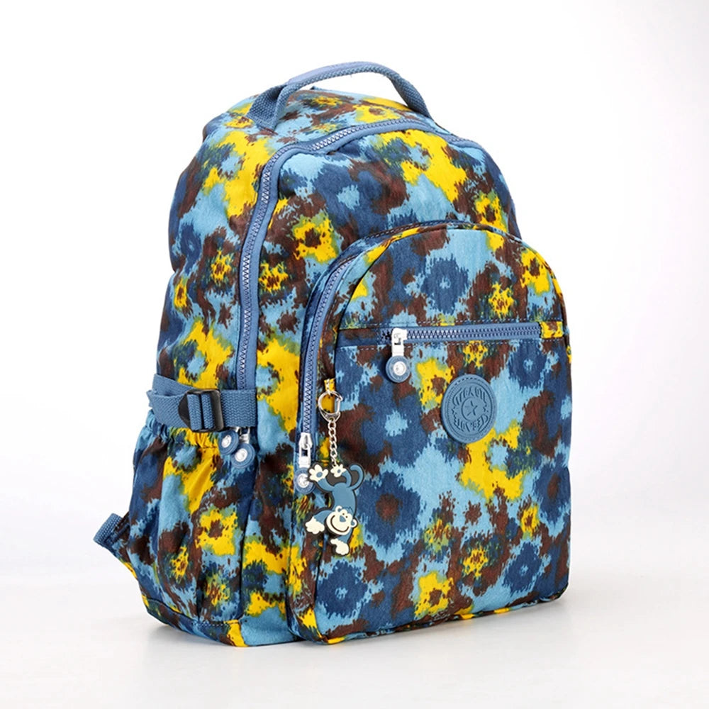 Feminine Nylon Backpack for Teen Girls