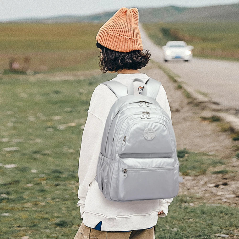 Women Schoolbag Girls Nylon Waterproof Backpack Mochila Feminina