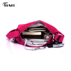 Floral Women Messenger Bag Nylon Women Shoulder Crossbody Bags Female Ladies Han