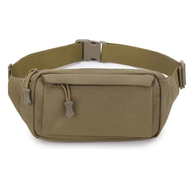 Men Fanny Pack Chest Shoulder Bag 3 Pockets Nylon Belt Bag