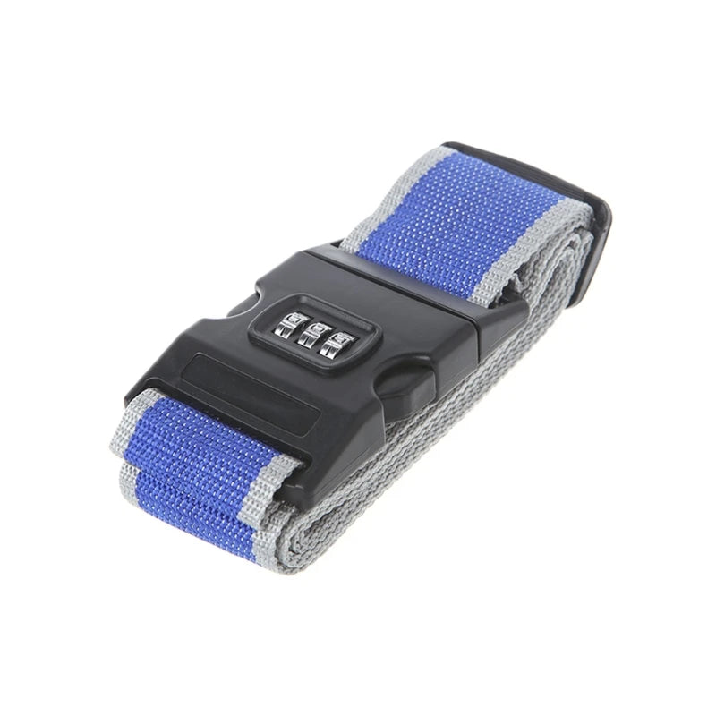 Adjustable Password Lock Luggage Strap Multicolor