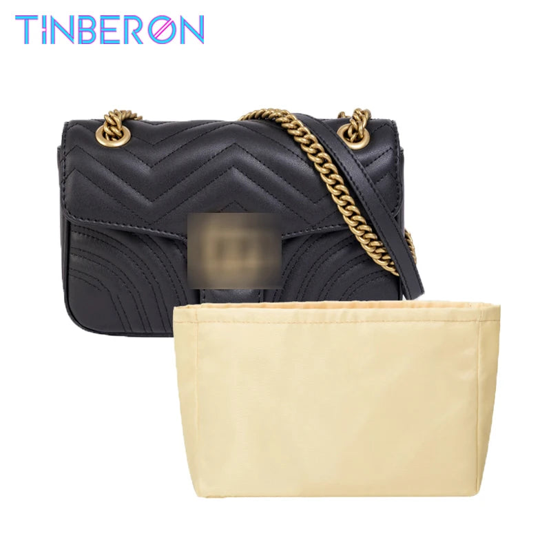 Makeup Organizer Insert Bag for Handbag Travel Nylon Liner Purse Portable