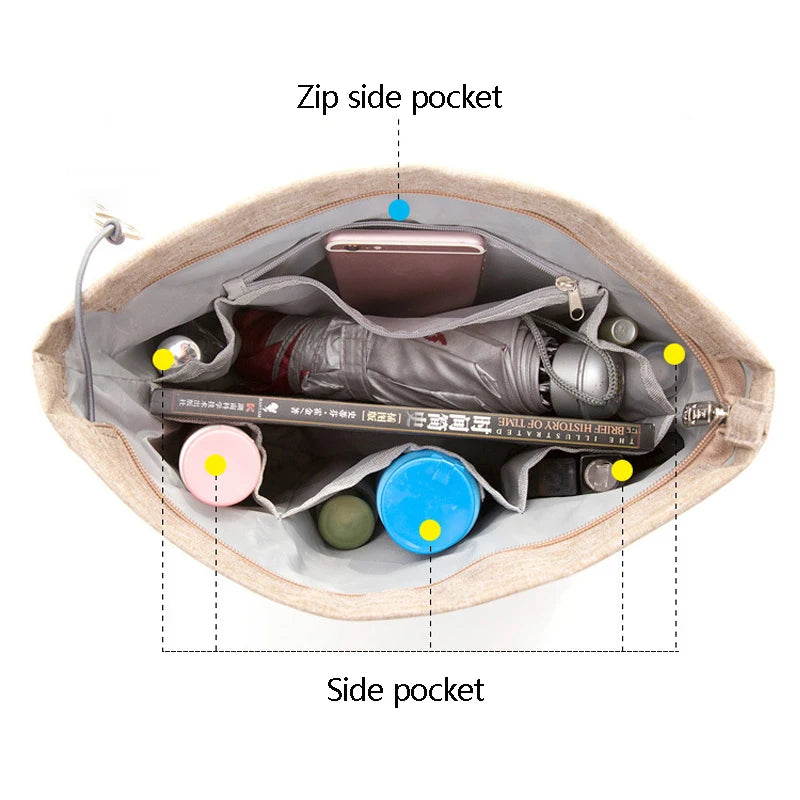 Cosmetic Bag Women Makeup Organizer Travel Inner Purse
