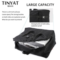 TINYAT Folding Travel Bag Waterproof Large Capacity Tote for Weekend Man Handbag