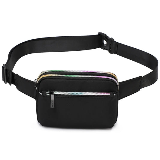 TINYAT Waist Bag pack Casual Phone Belt Bag Pouch Canvas Fanny Banana Bag