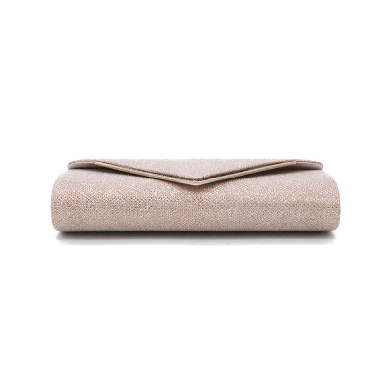 Sequined Envelope Clutch Pink Evening Bag Wedding Purse Female Handbag