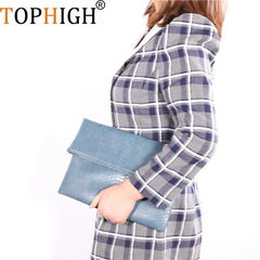 Serpentine Envelope Clutch Crossbody Chain Handbag
