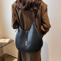 Women's Large Shoulder Side Bag Winter Solid Large Capacity Handbag