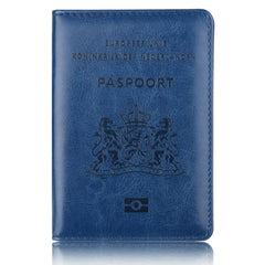 Netherlands Leather Passport Cover Dutch Passport Holder