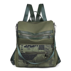 Large Capacity Oxford Backpack Geometric Versatile Backpacks Women