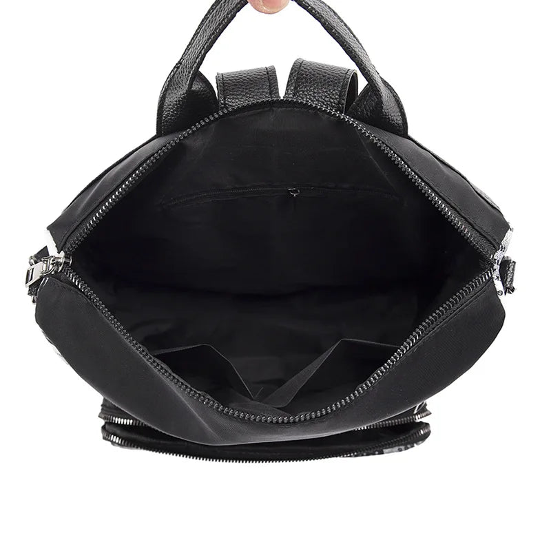 Large Capacity Oxford Backpack Geometric Versatile Backpacks Women