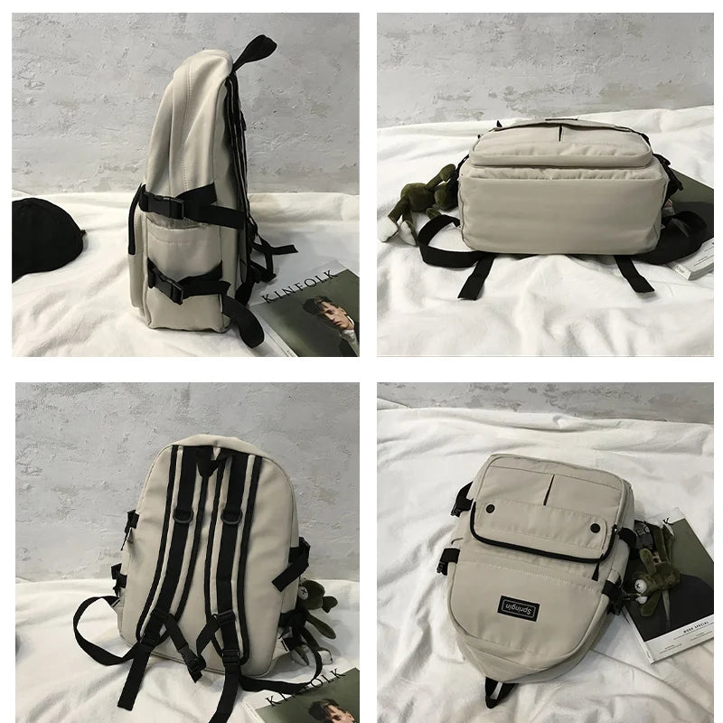 Nylon Large Capacity Women Backpack Waterproof Unisex Lady Mochila