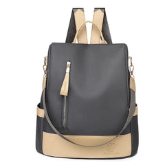 Oxford Patchwork Travel Backpack for Women Laptop Ladies Casual Backpack