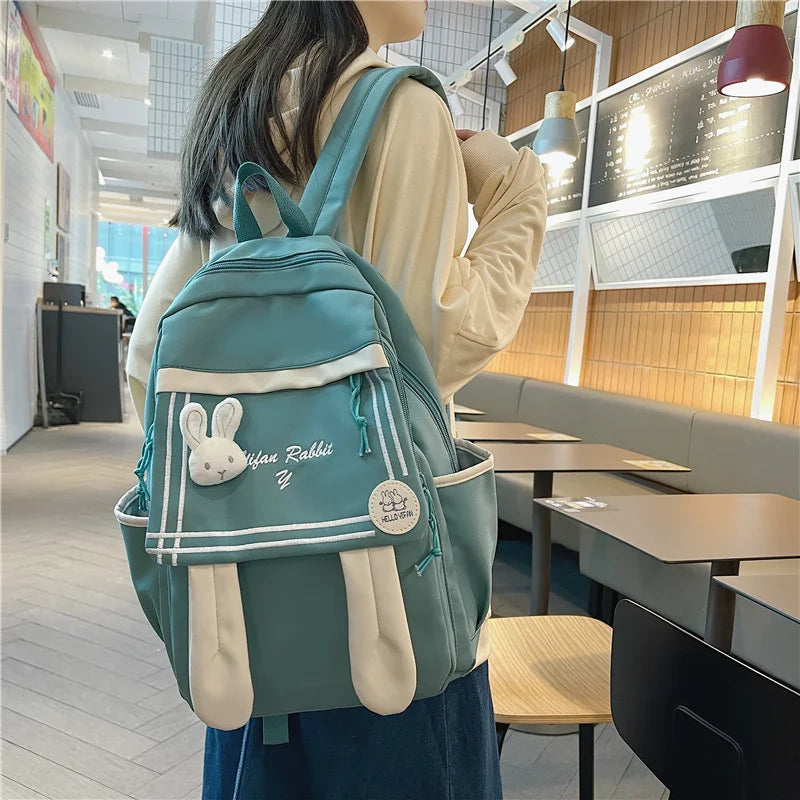 Nylon Female Backpack Student Shoulder Bag Schoolbag