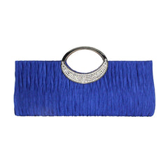 Rhinestone Ruffle Classic Women's Evening Bag Clutch