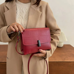Casual Stone Crossbody Shoulder Bag Retro Small Square Bag